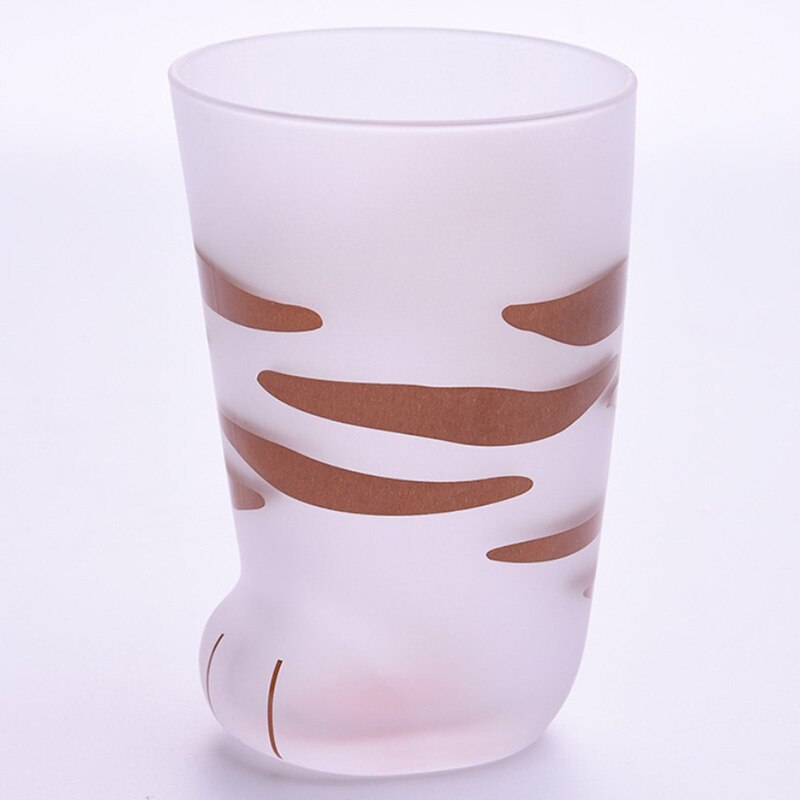 Kattenpoot beker glazen mok mat kattenklauw melk tijgerpoten mok kantoor koffiekopje persoonlijkheid sap glas bier drankbeker: 300ml glazen beker 2