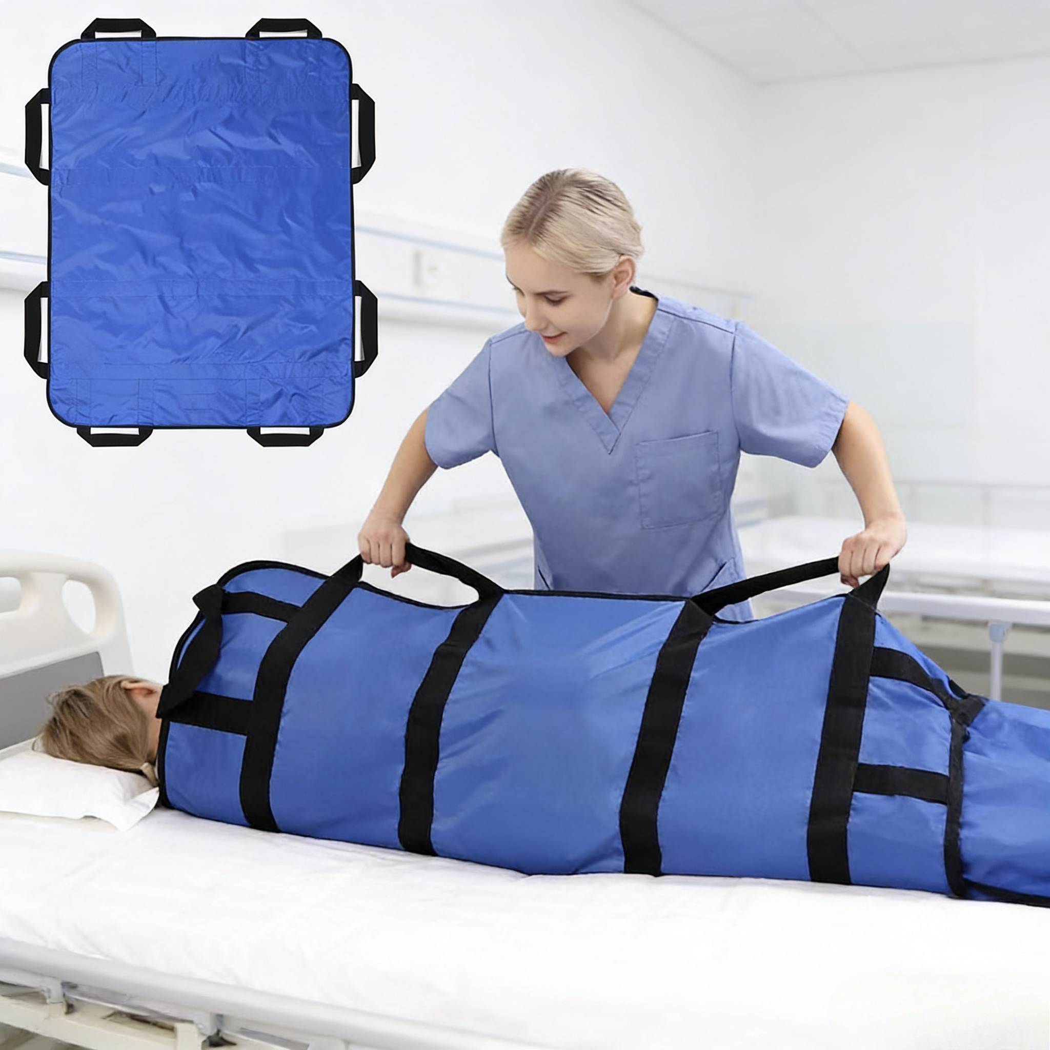 Patientöverföringssele sängunderlag för äldre, funktionshindrade, säkra lyft, förflyttning, vårdpositioneringslakan