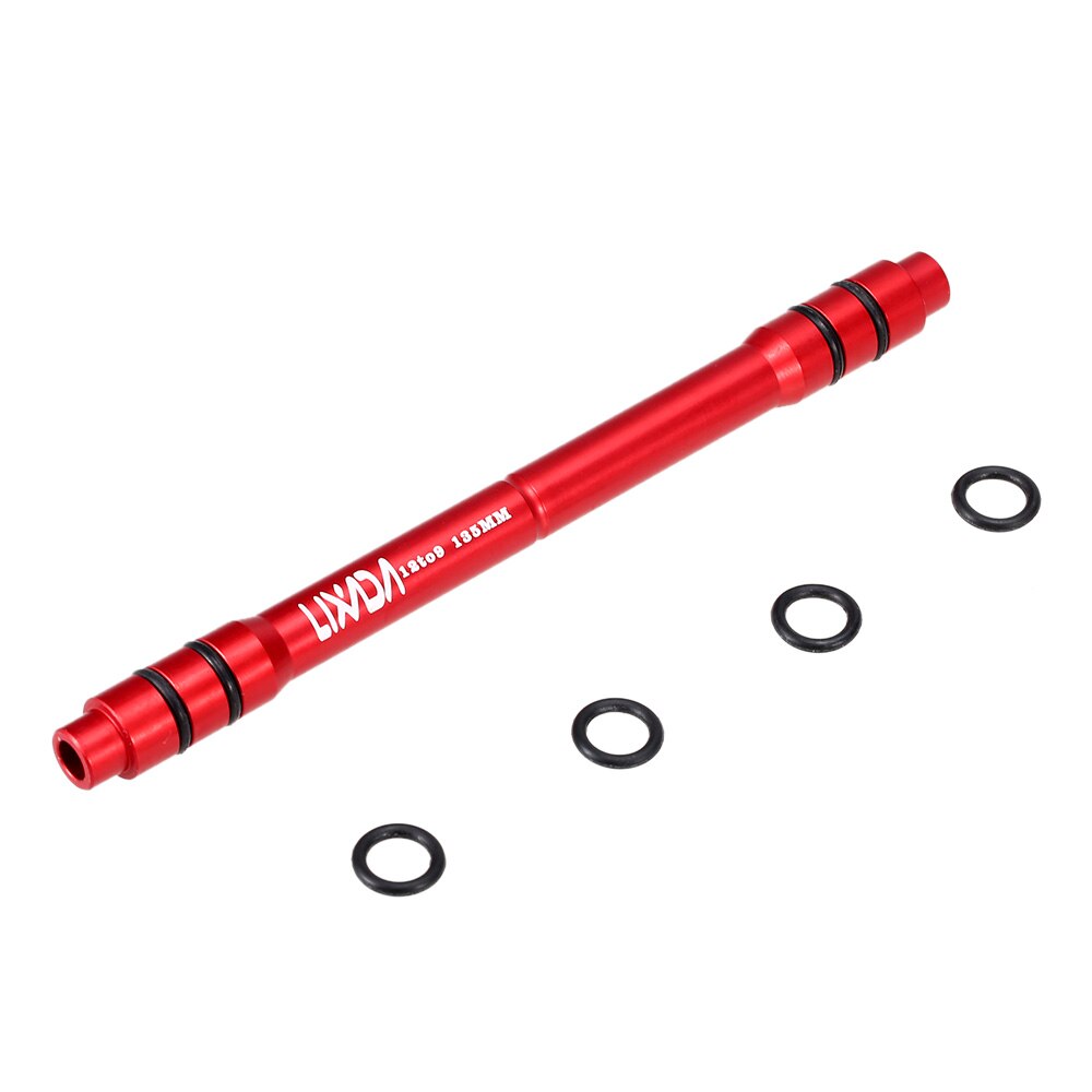Lixada 12mm bis 9mm QR Adapter MTB Fahrrad Steckachse Hub schnell Freisetzung 135mm Fahrrad Vorderrad Hub Adapter: 12 zu 9 135mm  rot