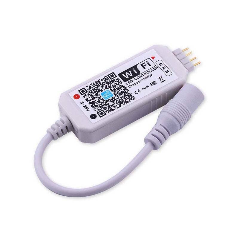 1PC Smart WiFi Controller LED Strip RGB Color Changing Music &Voice Command Control: Default Title