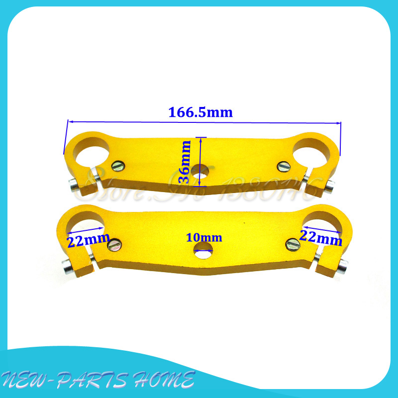 Fourche avant pince à Triple arbre, pour Mini Moto, 47cc, 49cc, Mx-3 GP-RSR MTA1 MTA2 A1 A2 A3: Gold