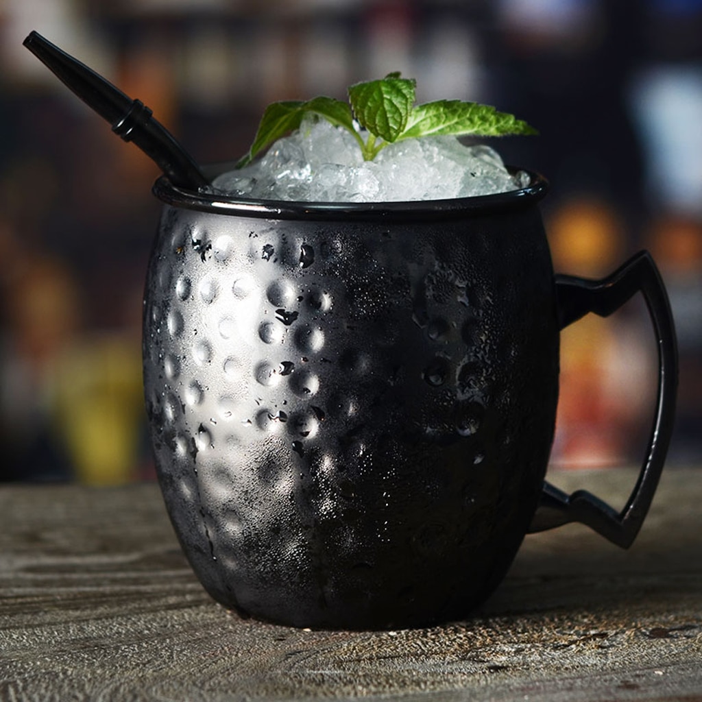 530ml/415ml/500ml Hammered Copper Plated Moscow Mule Mug Beer Cup Coffee Cup Mug Copper Plated Canecas Mugs Travel Mug 5 Types