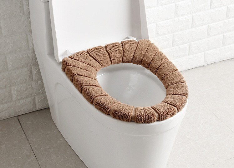Universal varm blød vaskbar toiletsædeovertræk dørmåtte supplerer boligindretning nærmestool dørmåtte sædet toiletafdækning