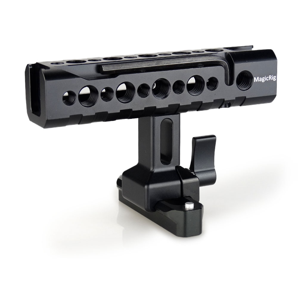 MAGICRIG DSLR Camera Handvat Universele Handgreep NATO Handvat Kit met 70mm NATO Rail en Koude Schoen voor Camera kooi Rig