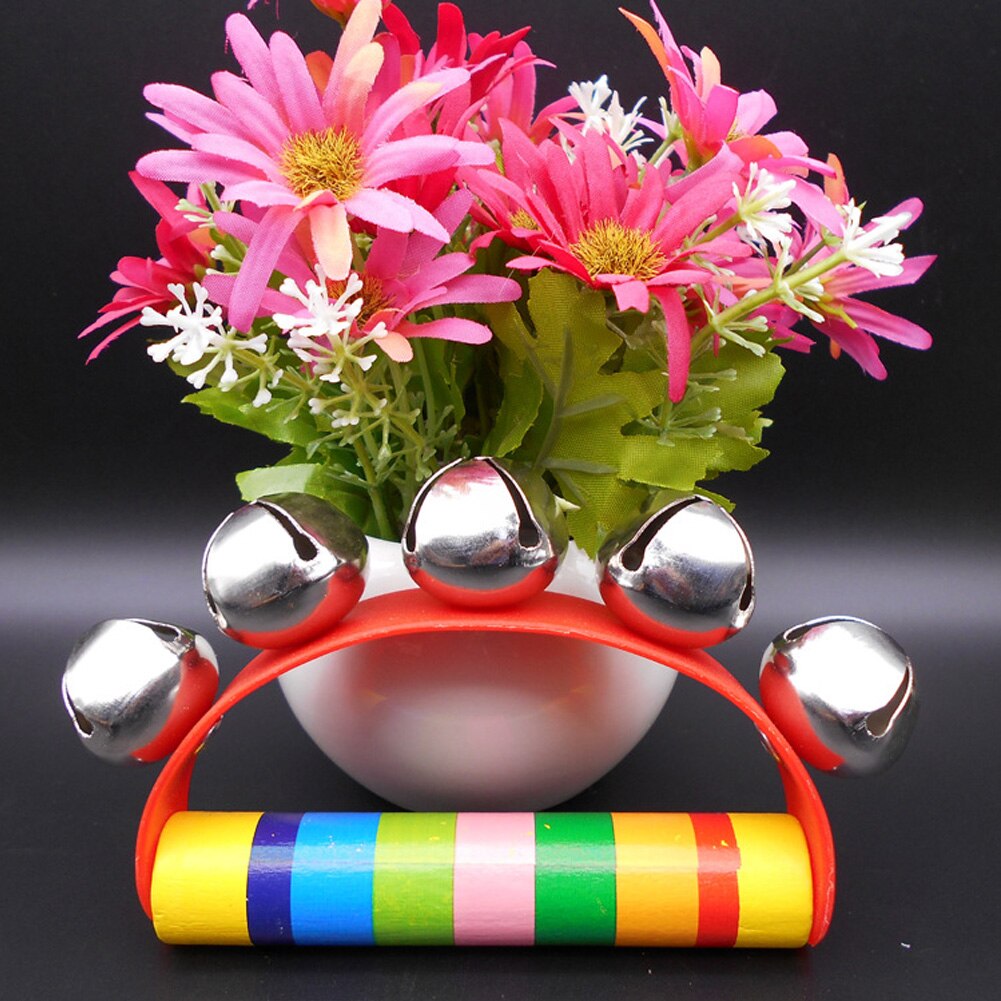 Handbell Toy Educational Shaking Baby Jingle Intelligent Rhythm Tambourine