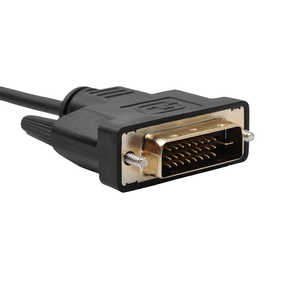 Universal 1.8M/3M/5M DVI D To DVI-D Gold Male 24+1 Pin Dual Link TV Cable Perfect For TFT Monitor Black