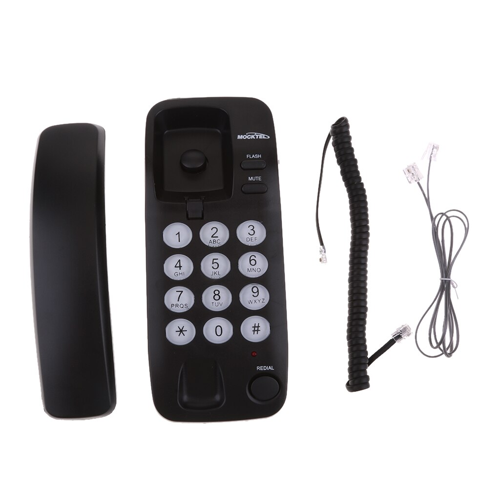 Mini vaste telefoon thuis wandtelefoon kantoor zakelijke pauzefunctie vaste standaard telefoon