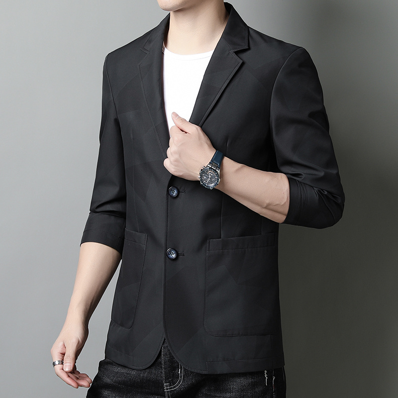 Giacca da uomo autunno business casual piccolo abito nella giacca da uomo snellente giovanile