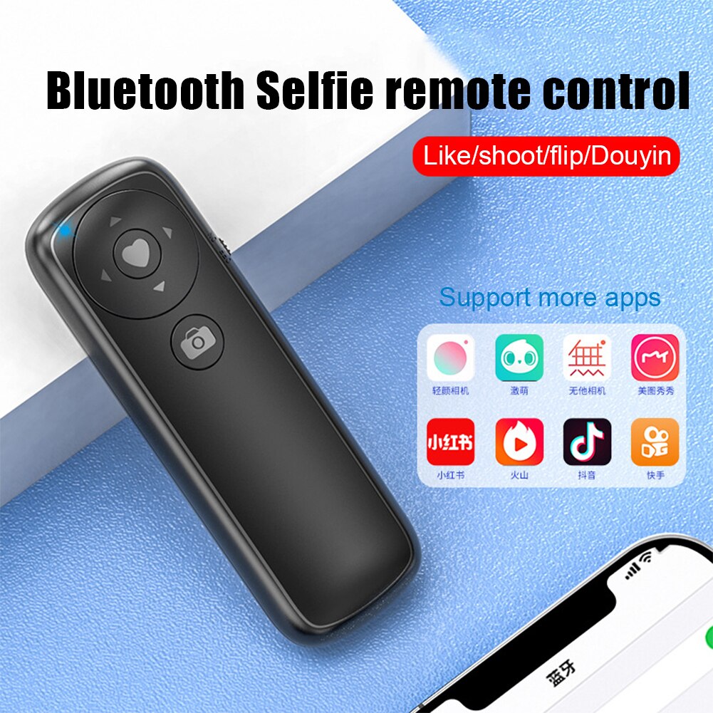 Draadloze Afstandsbediening Draagbare Bluetooth-Compatibele Ontspanknop Schieten Foto Knop Voor Ios Android Smartphone