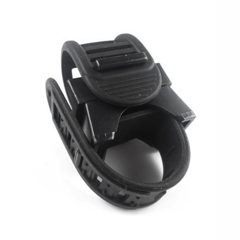 Adjustable 360 Degree Rotatable Bike LED Cycling Grip Mount Bike Clamp Clip Bicycle Flashlight LED Torch Light Lamp Holder: Default Title