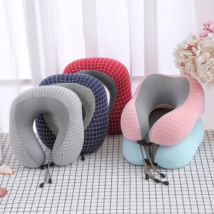 1pcs memory foam U-shaped pillow neck pillow portable U-shaped memory pillow rebound pillow travel pillow health bedding