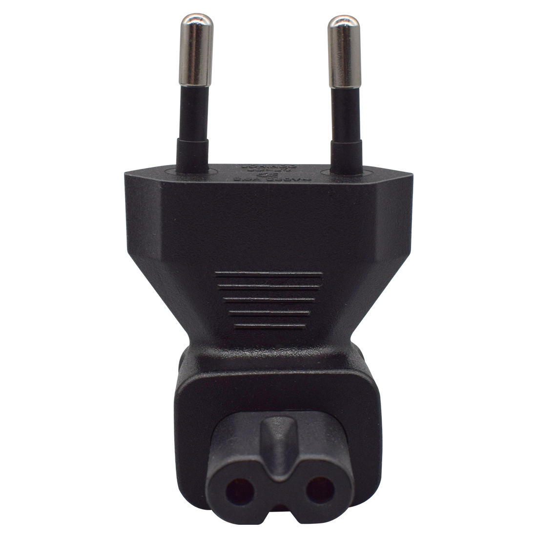 Jorindo Eu Naar Iec320 C7 Conversie Plug, Europese 2 Pins Mannelijke Stekker Naar Iec 320 C7 Haakse Ac Adapter: Black