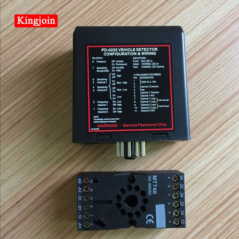 Car park barrier PD232 Double Channel Loop Detector For Car Parking System/ automatic Gate Loop Detector/METALLIC MASS DETECTORS