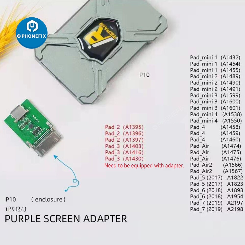 Lilla skærm adapter til irepair  p10 magico diag værktøj mini dfu boks til ipad 2/3 harddisk sn læsning skriver ingen demontering