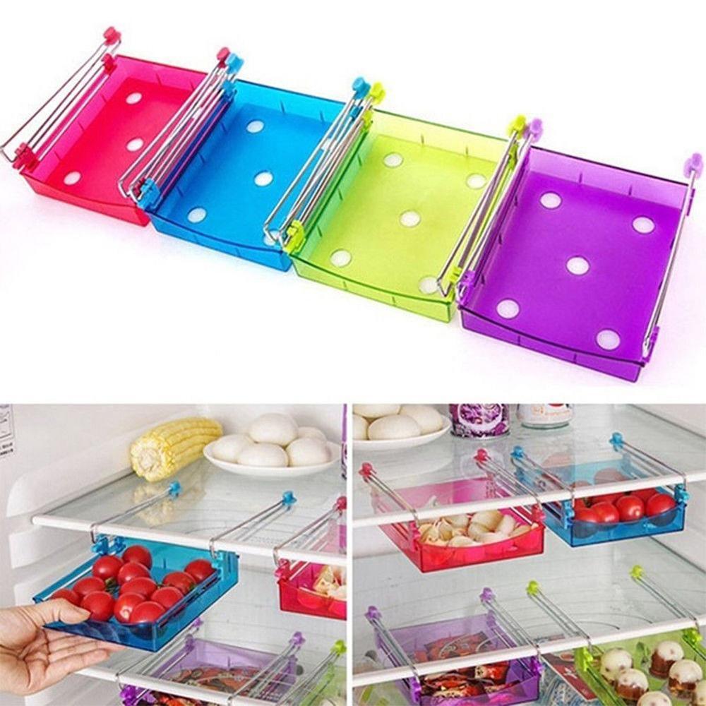1pc Household Kitchen Refrigerator Layer Storage Rack Storage Accessories Vegetable Suppplies Food X3E0