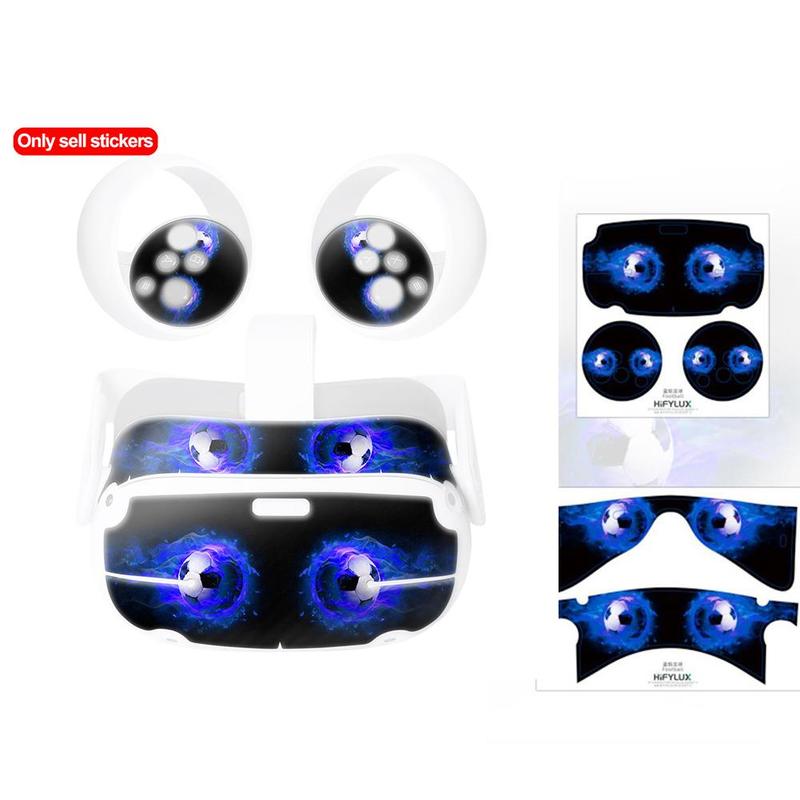 Skin Sticker For Oculus Quest 2 VR Headset Virtual Reality Cartoon Protetcive PVC Skin Decals For Quest 2 Controller Accessories
