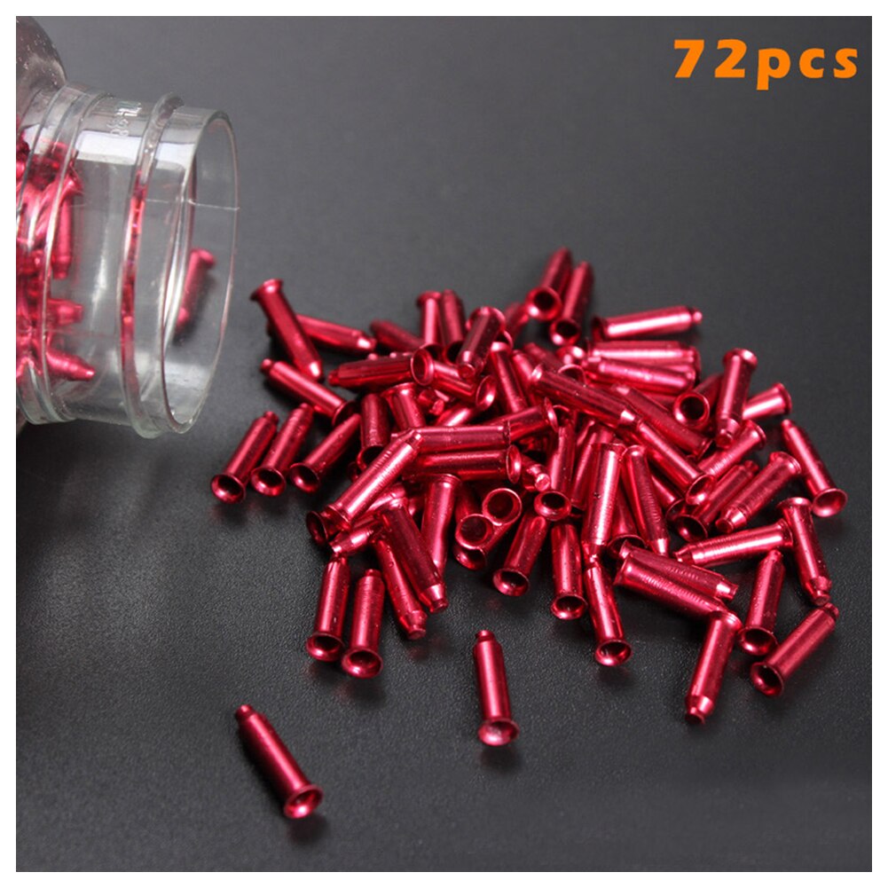 Aleación Multicolor anodizado rueda de bicicleta radios pezones 14mm bicicleta de montaña ciclismo radios pezones para rueda de bicicleta 72 Uds: Rojo