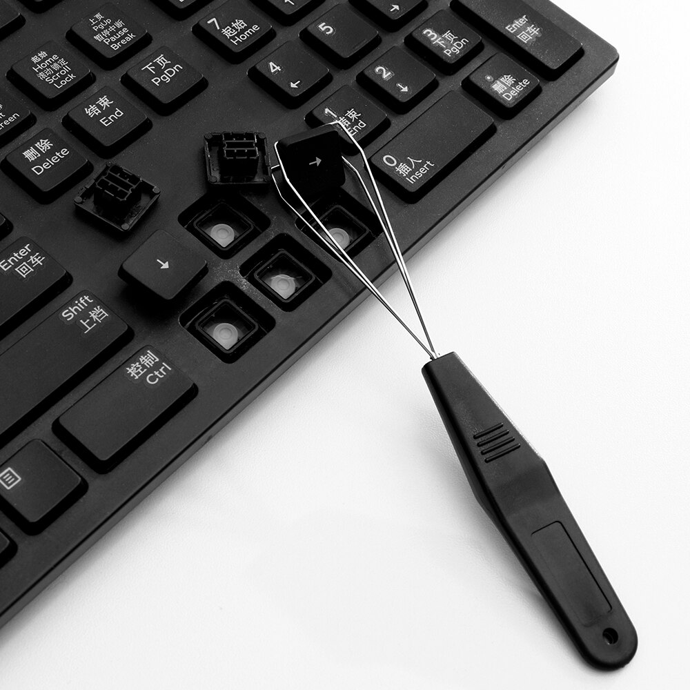 Simple 1Pc Keyboard Key Keycap Puller Remover With Unloading Steel Cleaning Tool Keycap Starter Keyboard Cleaning Aid