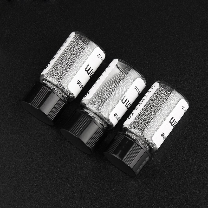 1 Fles Bga Reballing Ballen 0.2/0.25/0.3/0.35/0.4/0.45/0.5/0.55/0.6/0.65/0.76Mm Loodhoudende Soldeer Bal Voor Bga Rework Reparatie Tool