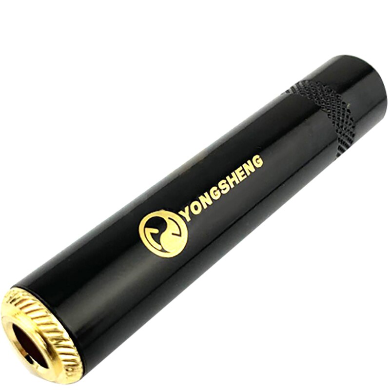 Neutrik Yongsheng delle YS2203P grande tre-nucleo femminile spina stereo da 6.35/6.5mmTRS oro-placcato guscio in metallo: YS2203PBG / 5pezzi