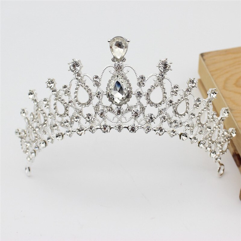 Crystal Wedding Bridal Jewelry Sets Women Bride Tiara Crowns Earring Necklace Wedding Jewelry Accessories