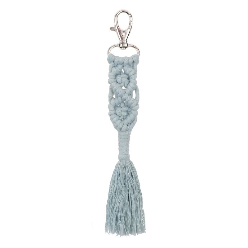 OOTDTY gland porte-clés pour femmes Boho porte-clés porte-clés macramé breloque pour sac voiture suspendus bijoux pour les amis: 27