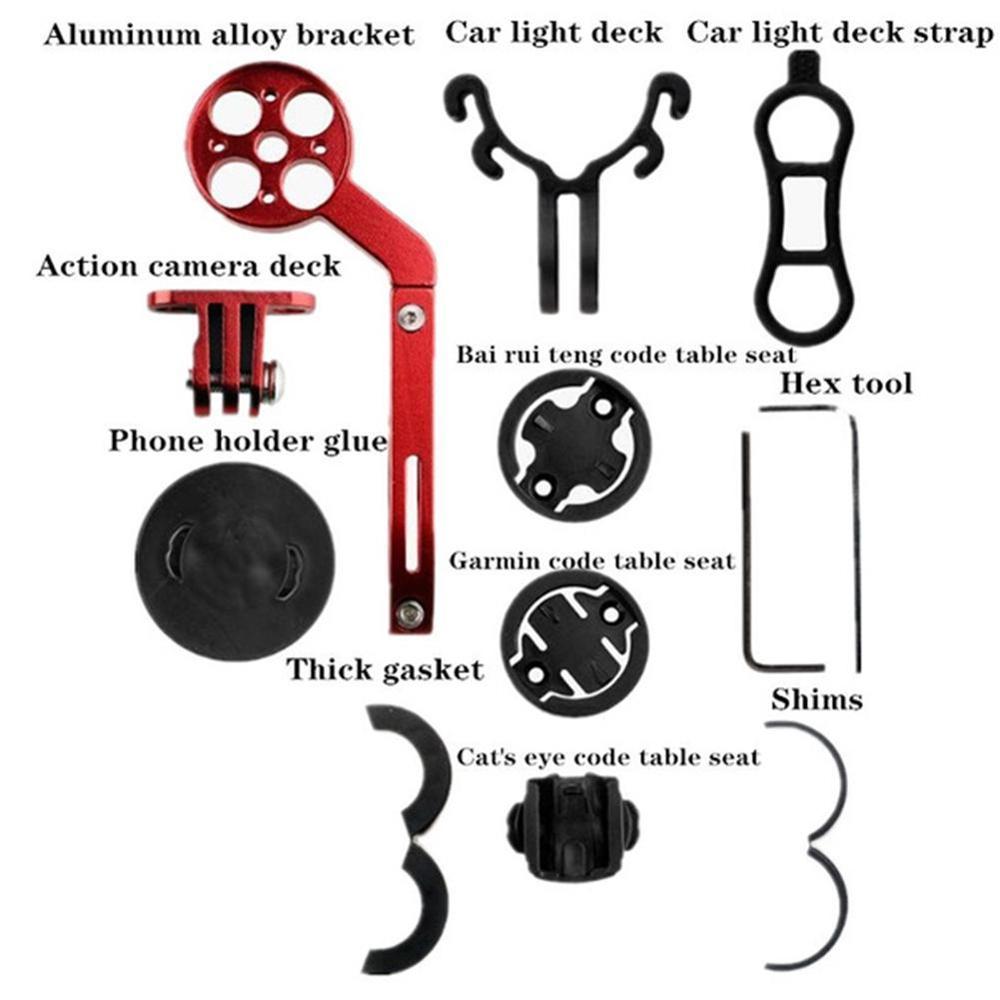 Bike Computer Camera Mount Holder Out Front Handlebar Mount Holder For Garmin 1030 1000 820for Gopro Hero 9/8/7 Accessories