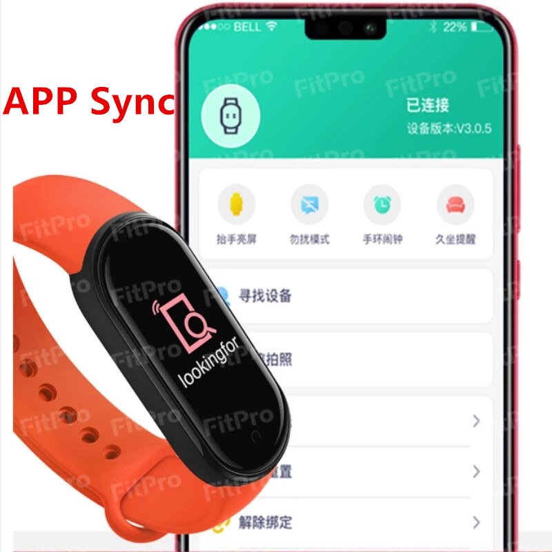 M6 deportivo para hombre y mujer, pulsera inteligente con pantalla IPS a Color, podómetro, contador de pasos, presión arterial