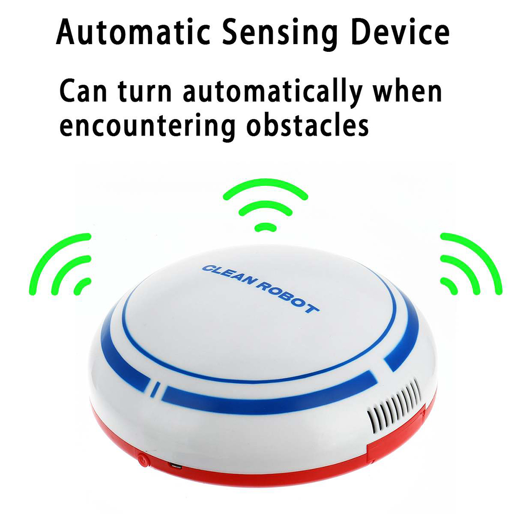 Hand Push Sweepers Mute Smart Automatic Robotic Vacuum Cleaner Robot Sweeper Machine Clean Smart Sweeper: charge white
