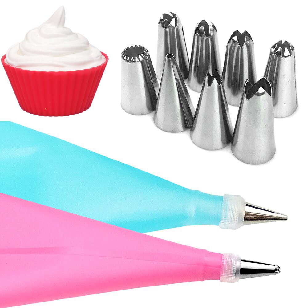 1/3/4/5/8/10 STUKS Grote Icing Piping Nozzle Russische Pastry Tips Bakken gereedschap Taarten Decoratie Set Rvs Nozzles Cupcake: 22