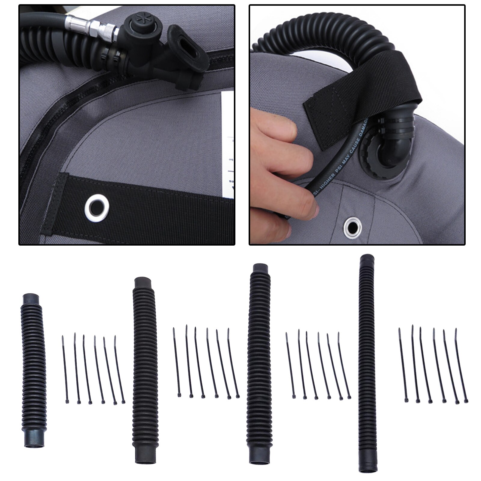 Duurzaam Duiken Bcd Inflator Slang Gegolfde Inflator Bc Luchtweg Slangen Diver