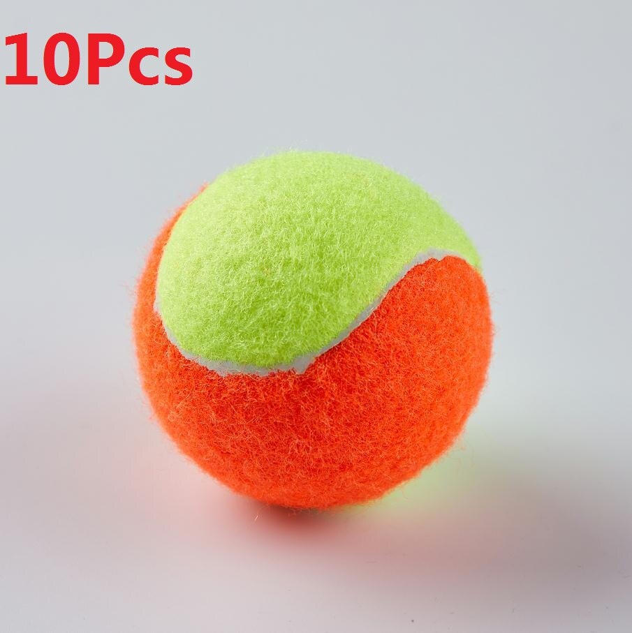 Pelota de tenis de playa, pelota elástica de goma para entrenamiento deportivo, de baja presión, 10 piezas, 40: Orange 10pcs