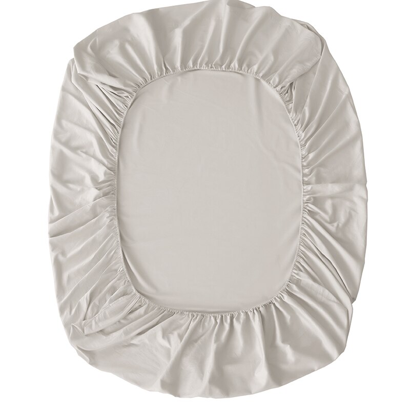 Ensfarget 600tc egyptisk bomull madrasstrekk med elastisk gummibånd rundt sengetøy sengetøy #s: -byf-cl -02 / 150 x 200 x 25cm
