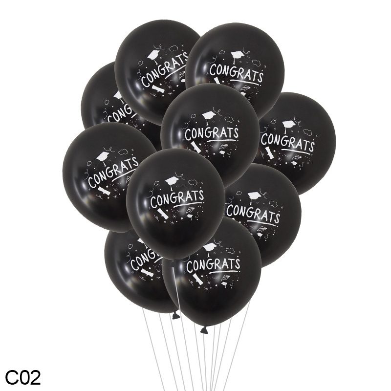 Graduation Balloons Banner Acrylic Cake Topper Disposable Tableware Congratulation Graduation Party Decorations Class Of