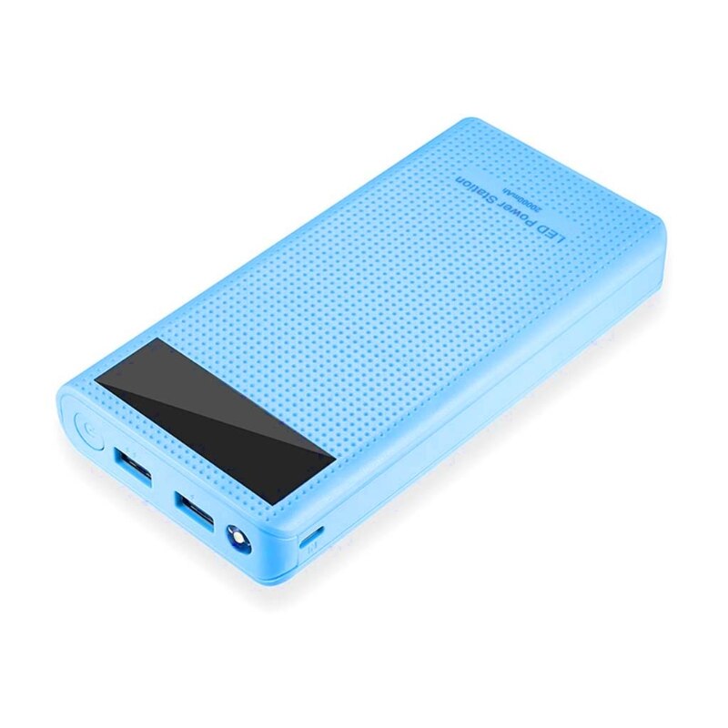 Dual USB 7x 18650 Battery DIY Power Bank Box Holder For Mobile Phone Tablet PC 45BA