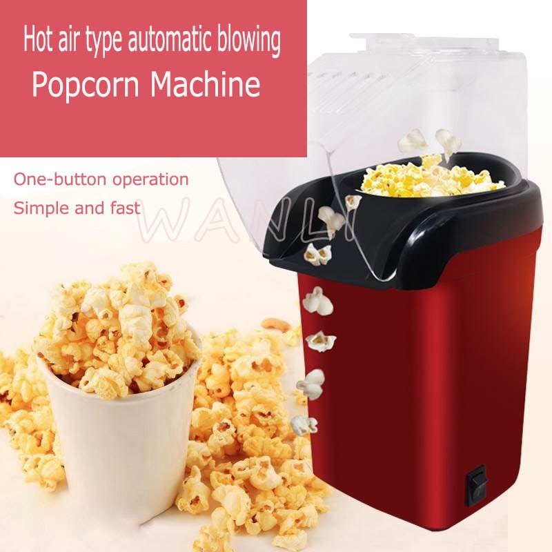 PM-1200 Diy Mini Huishoudelijke Air Olie-Gratis Popcorn Machine Thuis Keuken Maïs Popcorn Machine Elektrische Maïs Machine