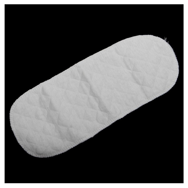 Reusable Soft Baby Diapers Cloth Diaper Inserts 3 Layers 100% Cotton Washable White