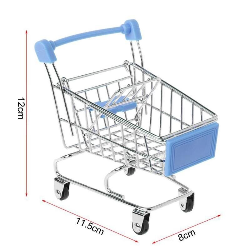 Mini Shopping Cart Supermarket Handcart Shopping Utility Cart Mode Storage Toy