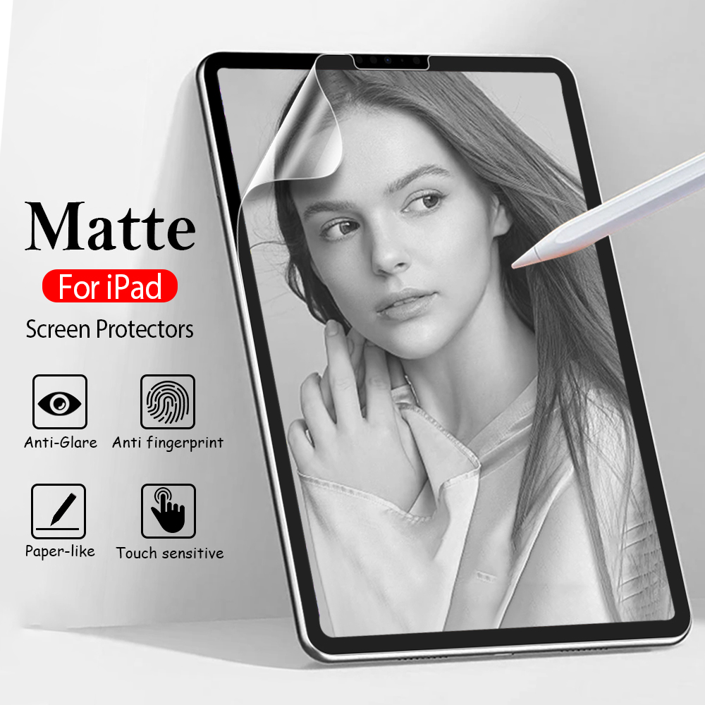 Like Paper Film Screen Protector For Ipad Pro 13 12.9 11 M3 10th Generation A16 Air 4 5 9th 10.2 Mini 6 7 Matte Film Writer