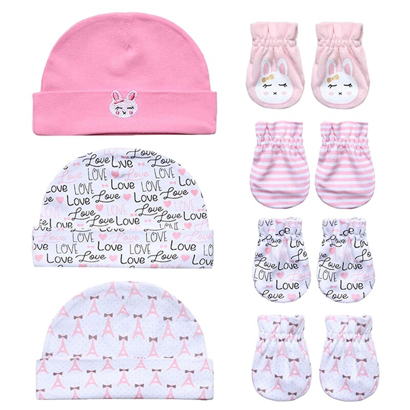 Baby Muts En Wanten Meisje Jongen Comfy Infant Cap & Handschoenen Katoen Peuter Pasgeboren Baby Accessorise Voor 0-3