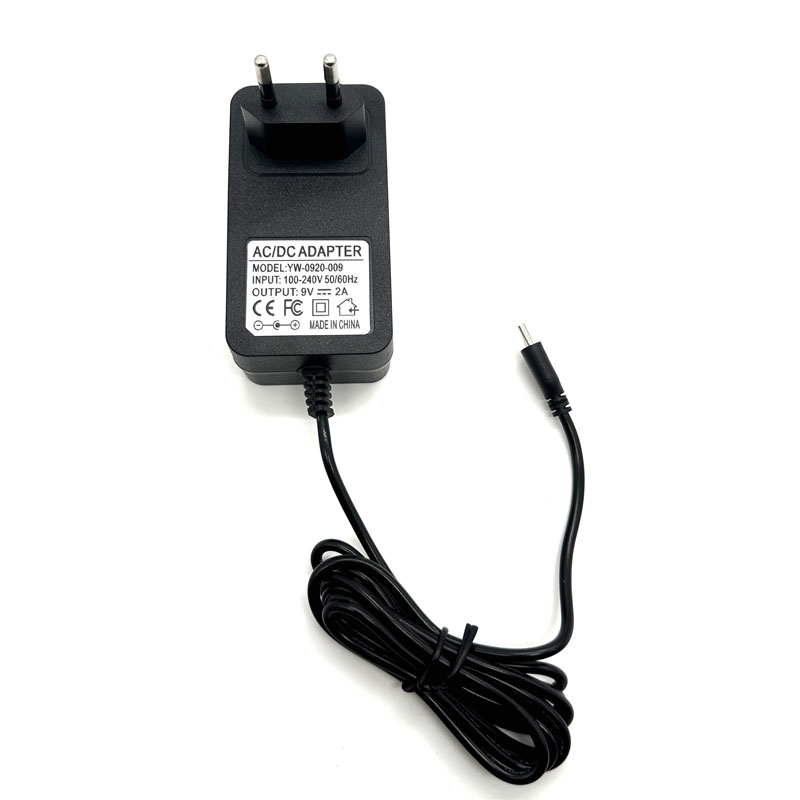 9V 2A Power Supply Charger Adapter USB C Type C DC 5.5mm x 2.1mm 5.5*2.1mm / 5.5mm x 2.5mm 5.5*2.5mm Universal: green / US