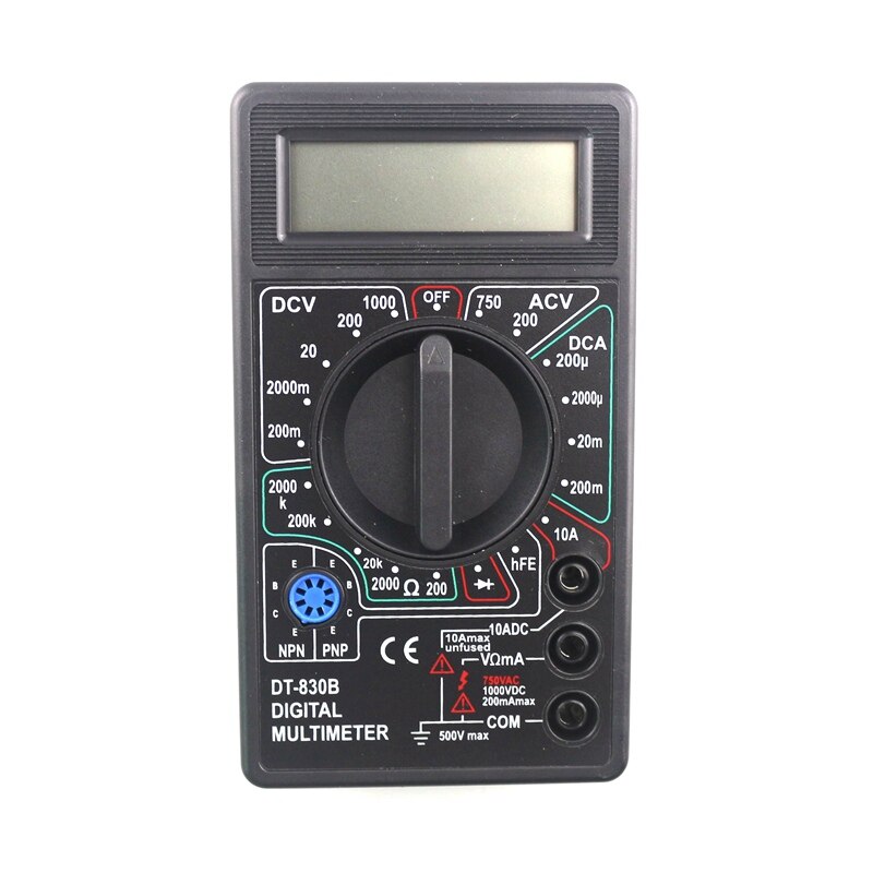 DT832 Digital Multimeter LCD DC AC Voltmeter Ammeter Ohm Tester