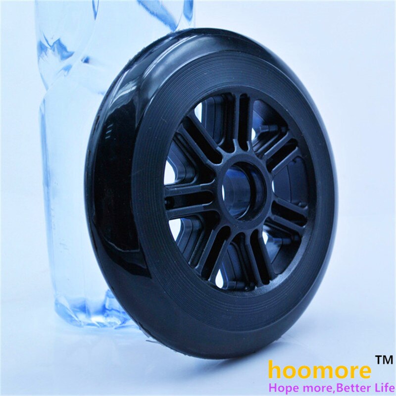 2 Pcs/lot 85A 125mm Black Inline Speed Skates wheel and scooter wheel, good elasticity and grip using 608 bearing