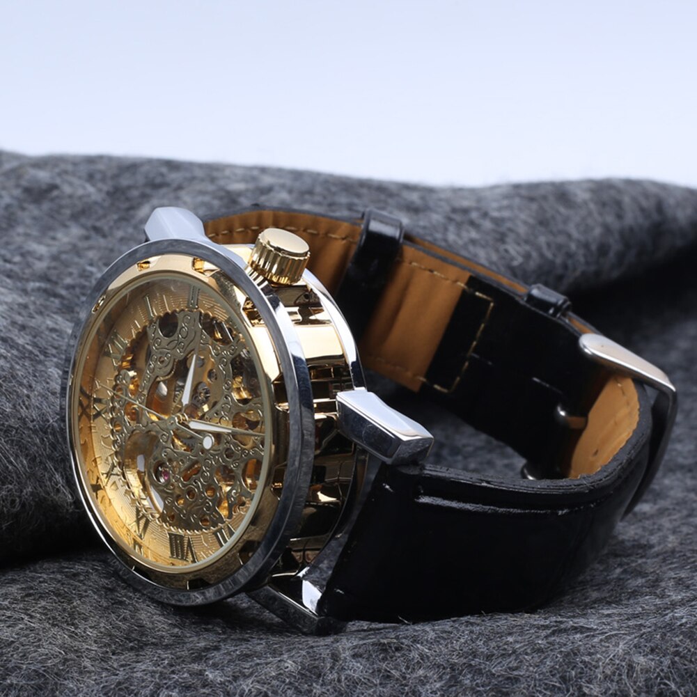 Skeleton Horloges Mechanische Automatische Horloge Mannen Sport Klok Casual Business Polshorloge Relojes Hombre