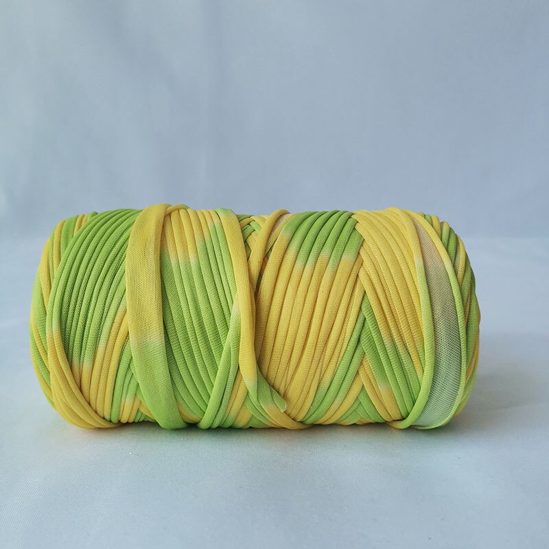 Tshirt Katoen Regenboog Garen Voor Breien Diy Zachte Wol Gehaakte Tas String Sectie Geverfd Gekleurde Weven Draad Puffy Chunky 300G: 16