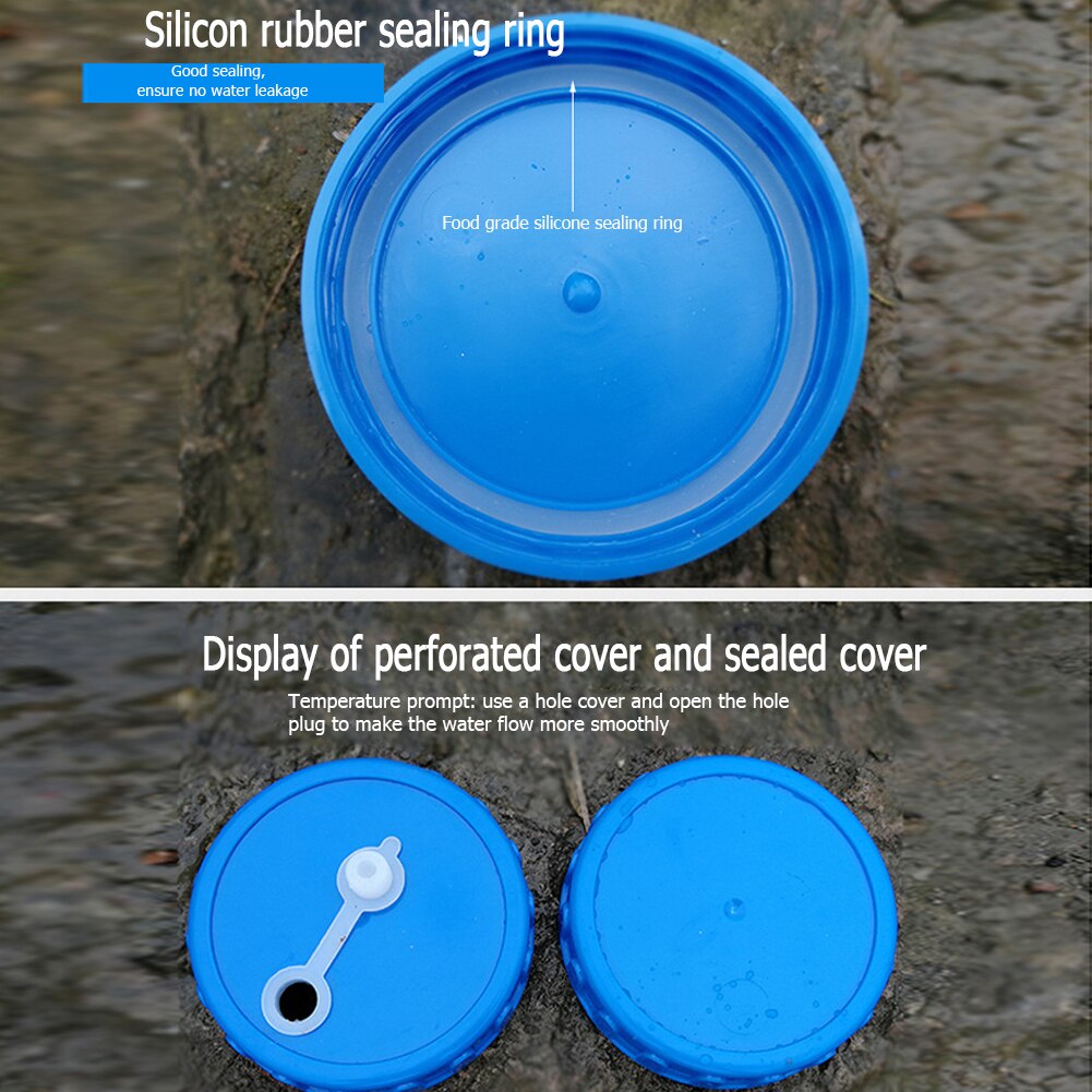 Draagbare wateremmer met 12l capaciteiten, drijvende zuivere watertank met kraancontainer voor buitenkampeerproducten