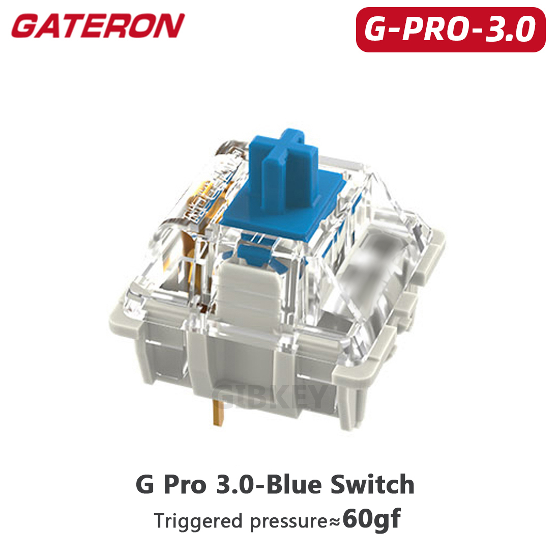 Gateron Wit Geel Zilver Pro 2.0 V2 Schakelaar 3pin RGB lineaire Tactiele Rood Bruin Schakelaars voor -swappable Mechanisch toetsenbord: Marineblauw / ZWARTE SCHAKELAAR