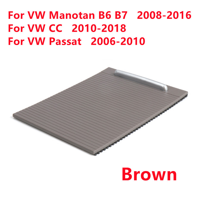 Car Center Console Shutters Cup Holder Roller Blind Cover Replacement Fit For Volkswagen VW Magotan Passat CC B6 B7 3CD857503: Brown