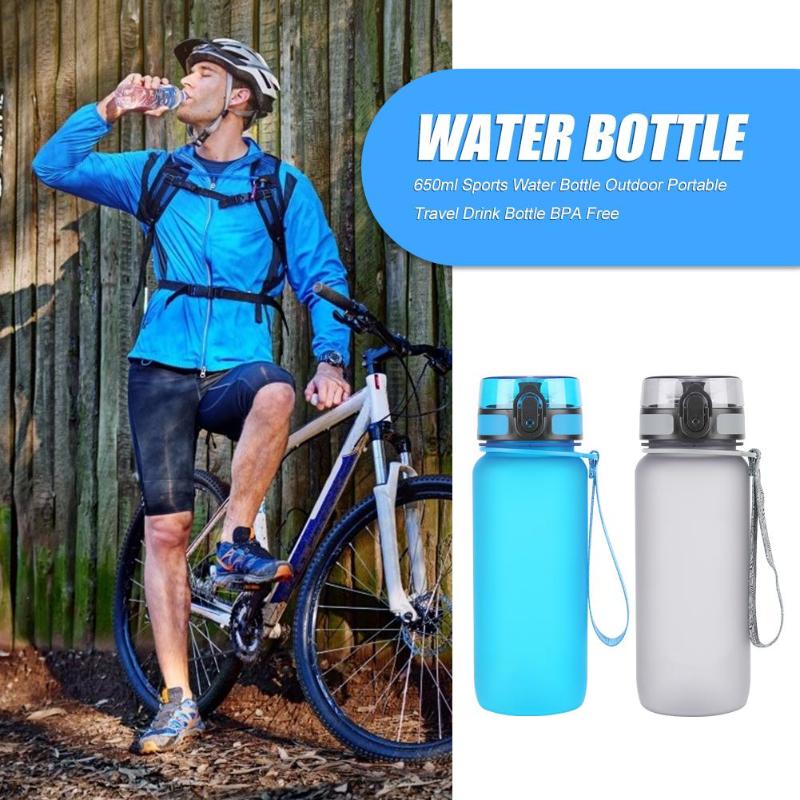 500ml/650ml/1000ml Sports Water Bottle Outdoor Portable Travel Drink Bottle BPA Free