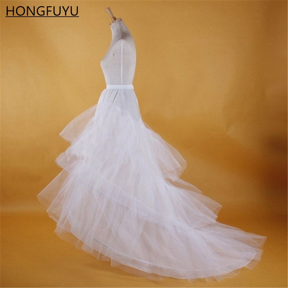 HONGFUYU Bridal Hoop Skirt Wedding Petticoat Accessories Crinoline Slip White In Stock: 11